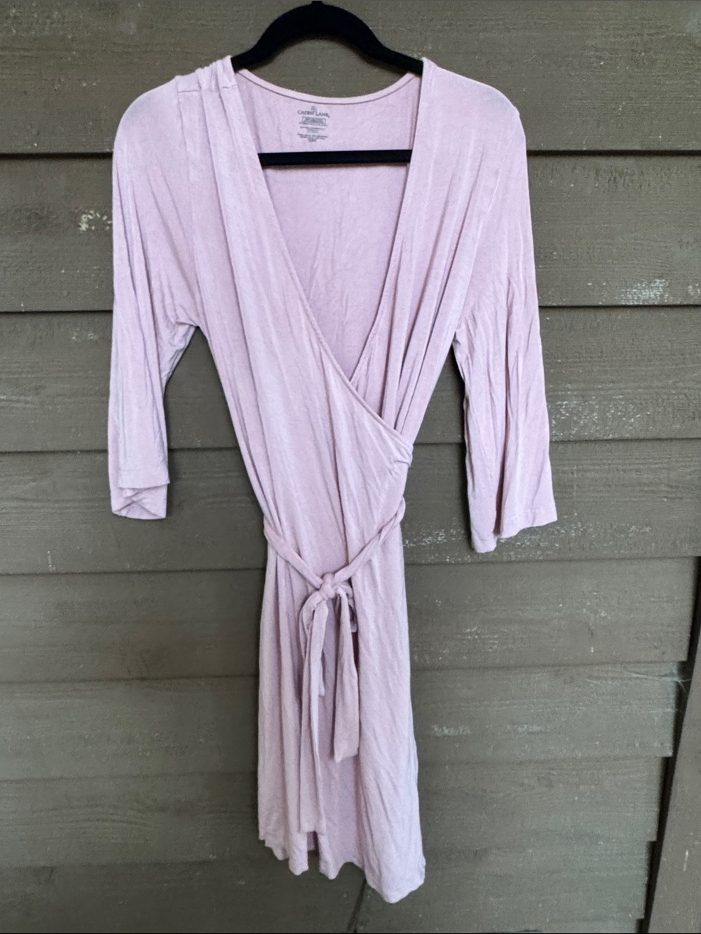 Caden Lane Mauve Wrap Bamboo Maternity Nursing Robe